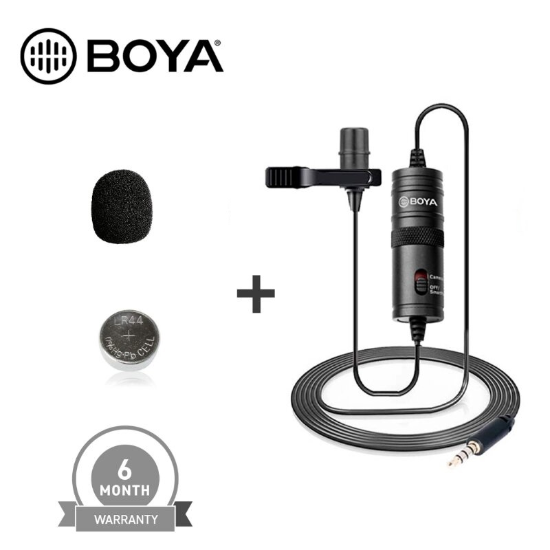 Boya BY-M1 Omnidirectional Lavalier Microphone (Original)